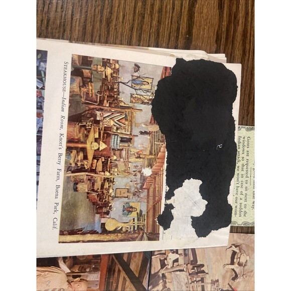 Vintage Knotts Berry Farm Park Brochures Map Menu Postcards 1950's 6 Pieces - Picture 7 of 14